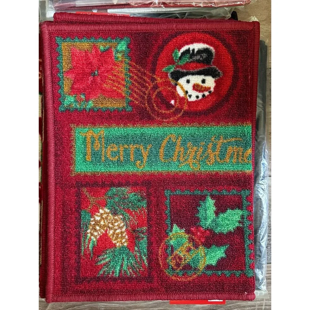 St. Nicholas Square Printed Merry Christmas Rug 